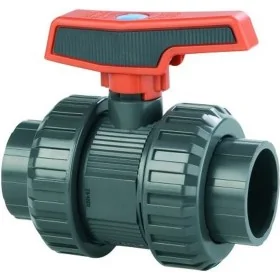 PVC-U Afsluiter Kogelkraan 2" x 2" - 60 mm Lijm