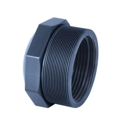 PVC verloop kort ¾" buitendraad x ½" binnendraad PN10