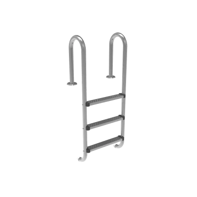 Zwembadtrap Smal RVS-316 - 3 treden ladder