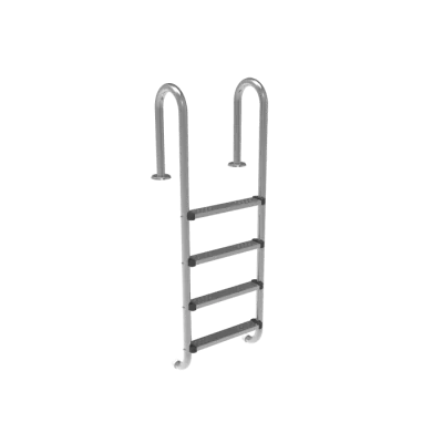 Zwembadtrap Smal RVS-316 - 4 treden ladder