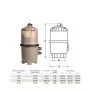 Patroonfilter Hayward SWIMCLEAR 22 m3/h