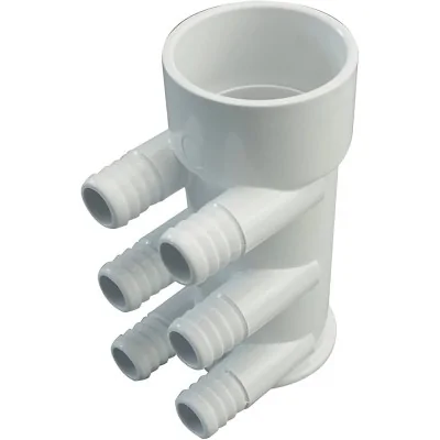 Manifold - 2" S × (6 barb) 3/4" end