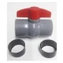 PVC kogelkraan afsluiter 50 / 1.5 inch