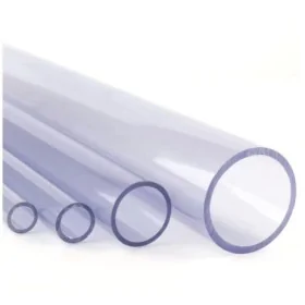 Pvc drukbuis, transparant 50 mm 1 meter