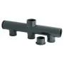 PVC manifold/verdeelstuk 50/40 mm middeninlaat 63 mm