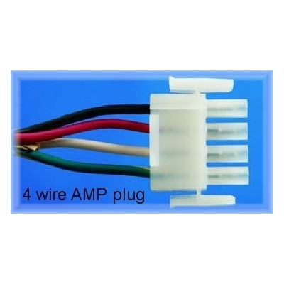 AMP plug incl connectors
