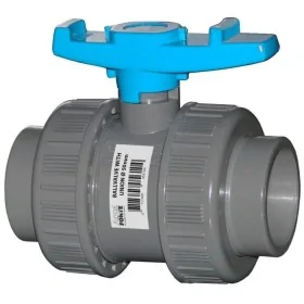 Aqua forte 2-weg kogelkraan PVC 63 mm