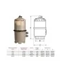 Patroonfilter Hayward SWIMCLEAR 30 m3/h