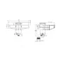 Hoge waterlijn skimmer A800 ABS beton/liner donker grijs