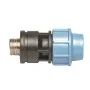 Unidelta draadkoppeling 20 mm, ½" klem x messing buitendraad