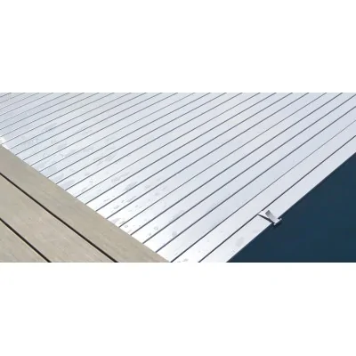 DEL matte 84 mm breed pvc lamellen - per m2 - Wit