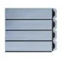 DEL matte 84 mm breed pvc lamellen - per m2 - Wit