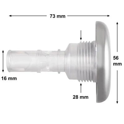 Spa Jet Rising Dragon 2'' Directional - Stainless Steel